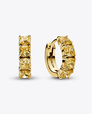 Yellow Hoop Earrings