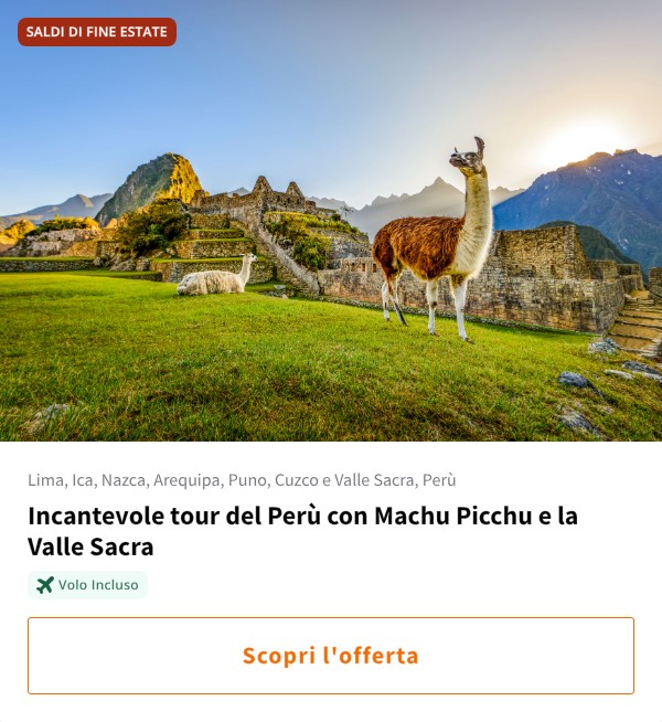 Incantevole tour del Perù con Machu Picchu e la Valle Sacra