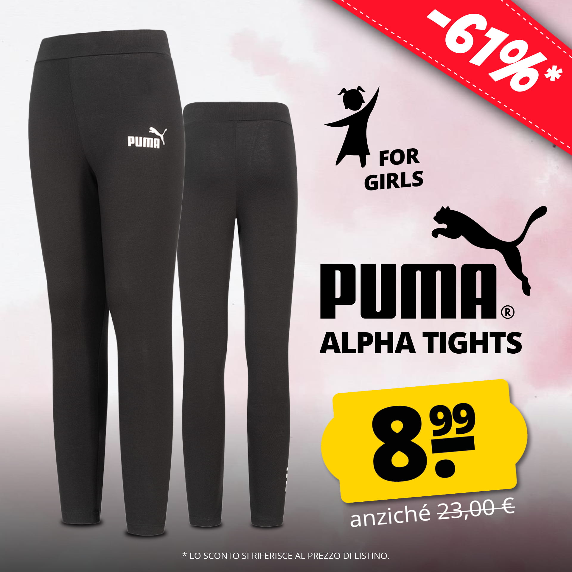 puma ragazza alpha bambina leggings