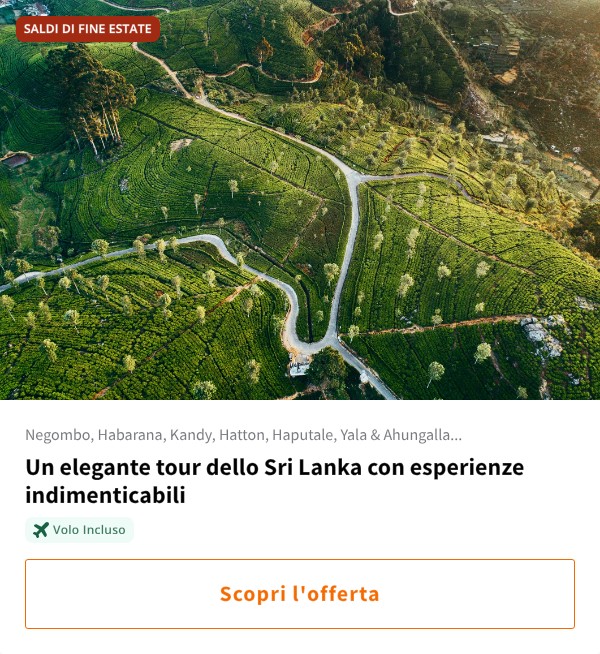 Un elegante tour dello Sri Lanka con esperienze indimenticabili