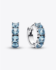 Light Blue Hoop Earrings