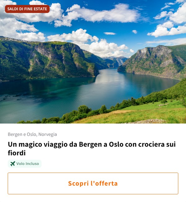 Un magico viaggio da Bergen a Oslo con crociera sui fiordi