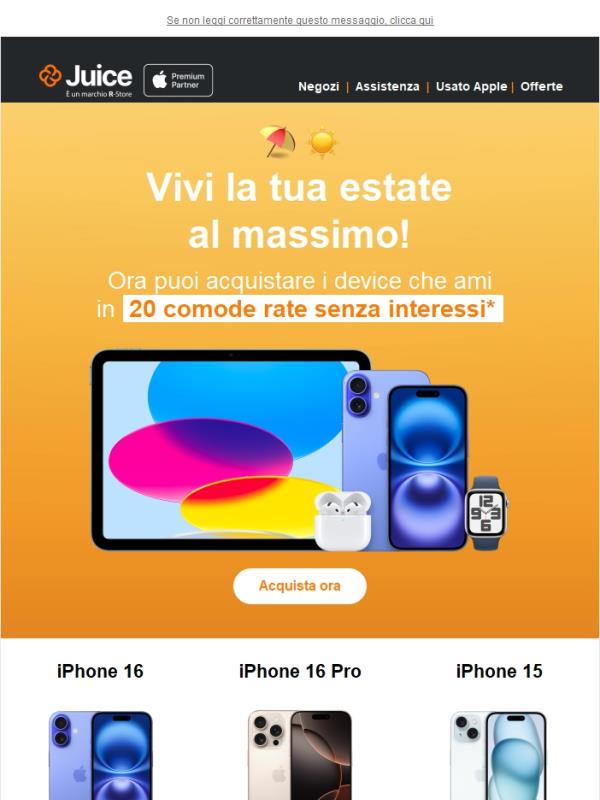 I tuoi device del cuore, ora più accessibili: 20 rate, zero interessi!