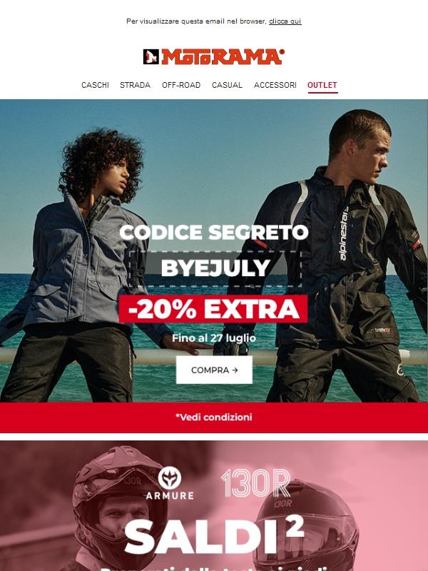 Armure & 130R, i nostri marchi con grandi sconti ⚡