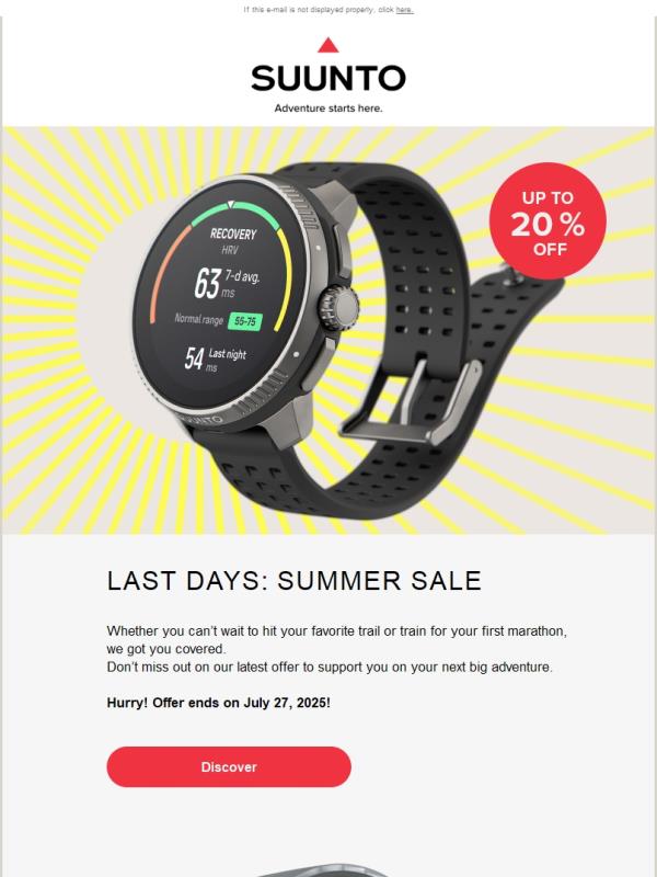 Last days: Summer Sale