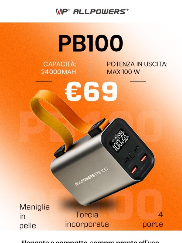 A soli 69 €, power bank veloce e capiente!