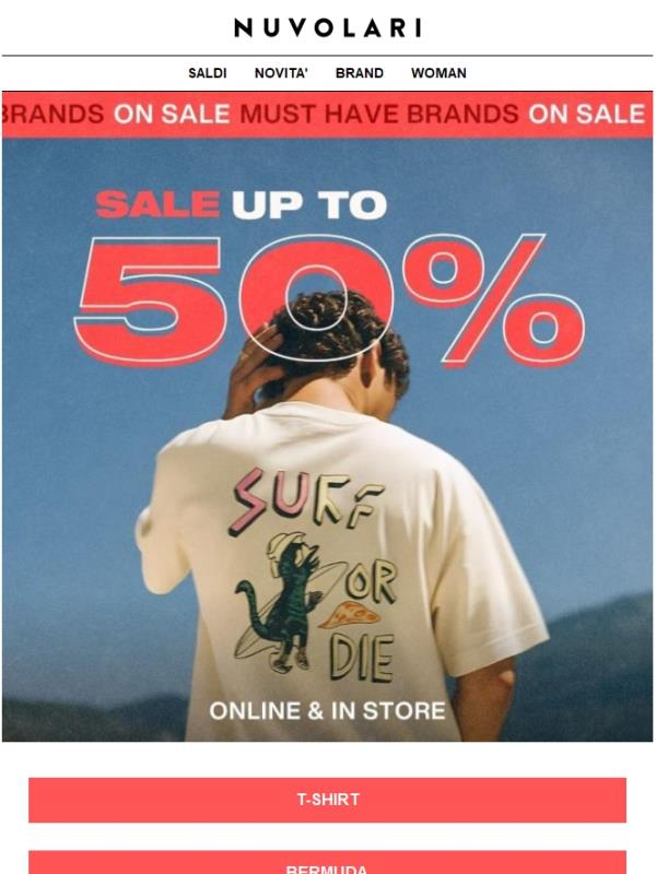 I saldi continuano | UP TO 50%