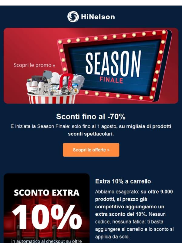 🤑 Su HiNelson ti aspettano SCONTI imperdibili