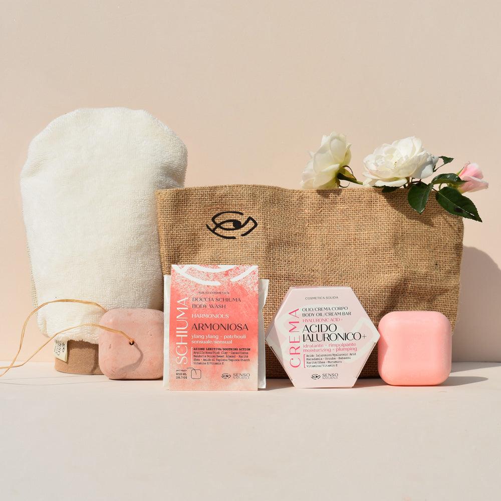 Image of Kit SPA RIMPOLPANTE ALL'ACIDO IALURONICO Beauty Routine CORPO 4 prodotti