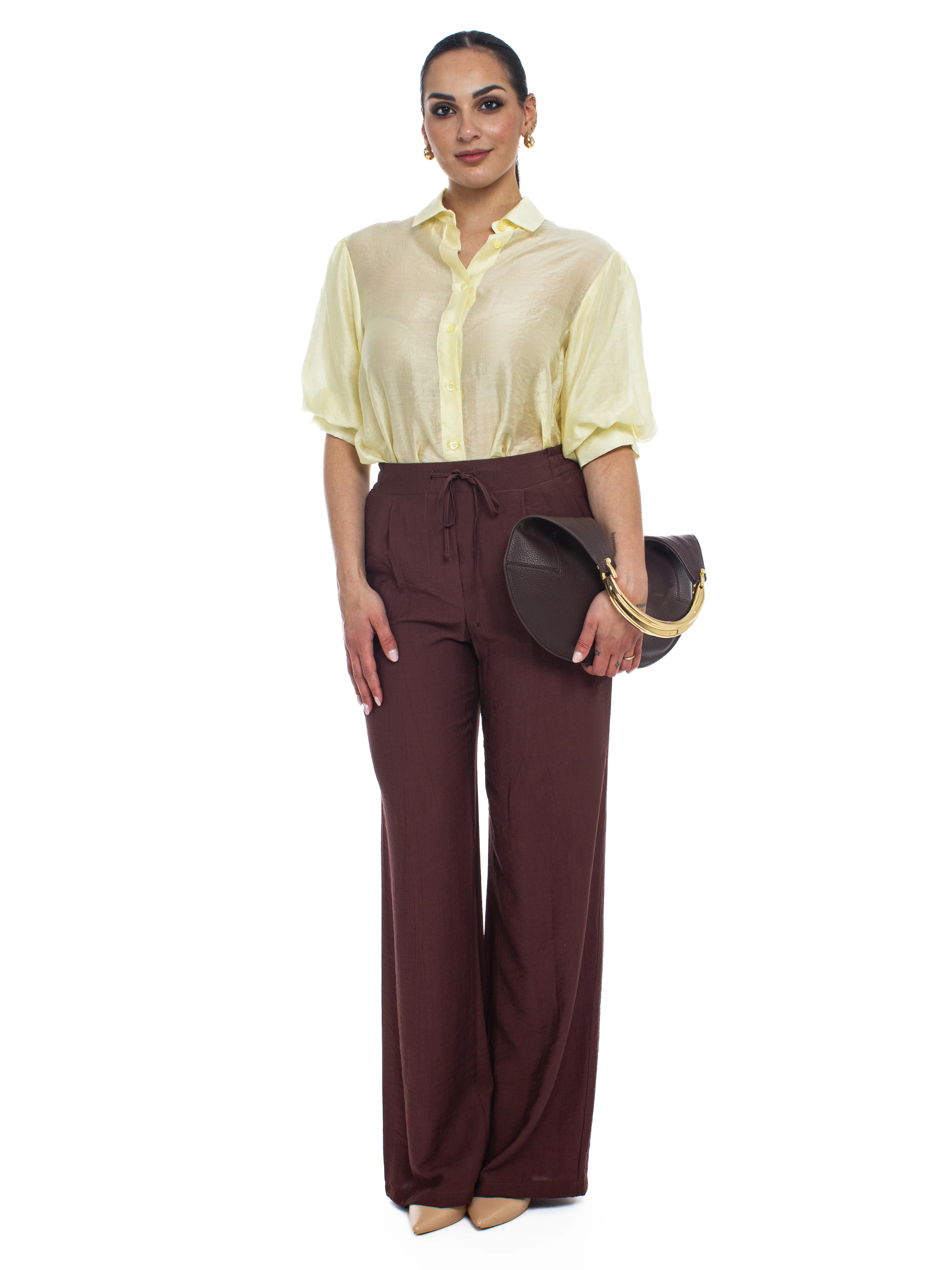 Image of Camicia manica corta a palloncino Vicolo