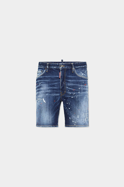 Medium Easy Red Spots Wash Marine Shorts