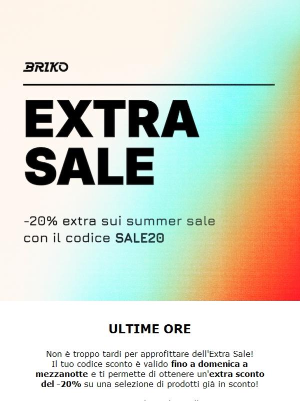 Extra Sale scade a breve!