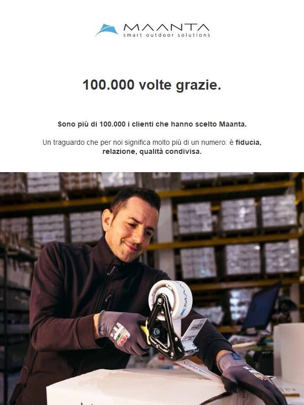 Oltre 100.000 clienti ci hanno scelto