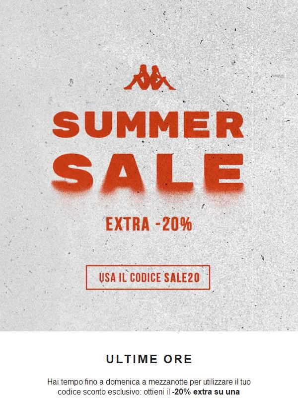 Extra Summer Sale sta terminando