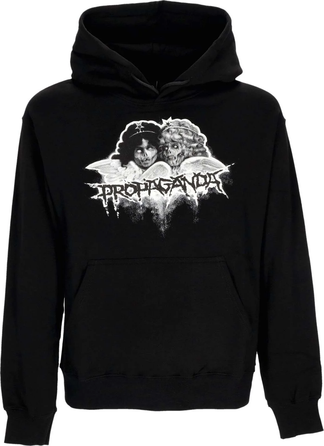 PROPAGANDA Felpa Cappuccio Uomo Innocent Hoodie Black da uomo
