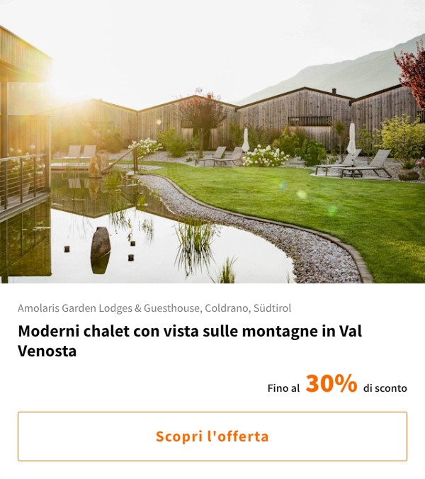 Moderni chalet con vista sulle montagne in Val Venosta