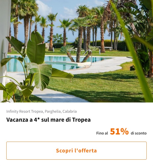 Vacanza a 4* sul mare di Tropea