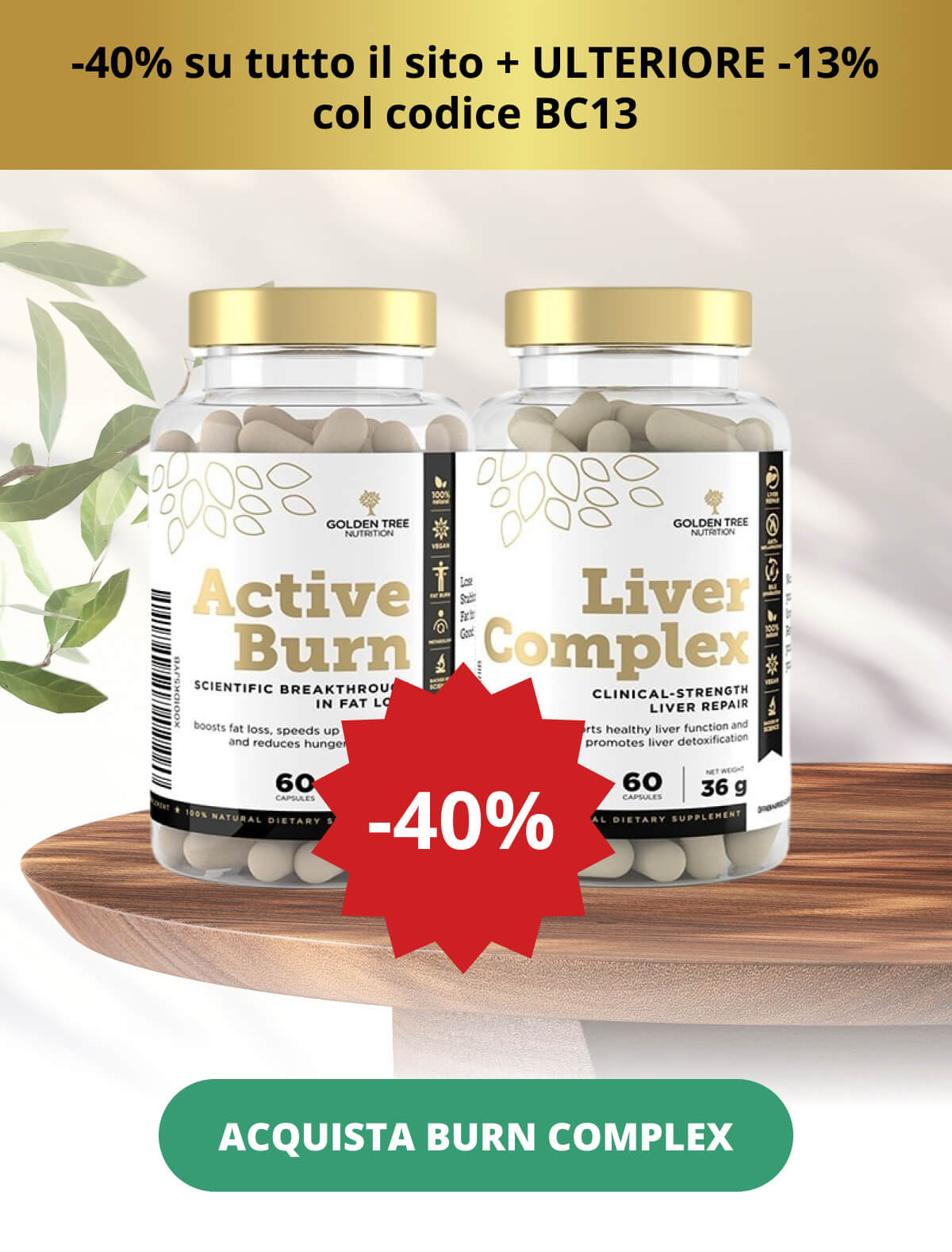 -40% su tutto il sito + ULTERIORE -13% col codice BC13  ACQUISTA BURN COMPLEX <<