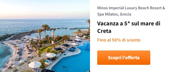 Vacanza a 5* sul mare di Creta