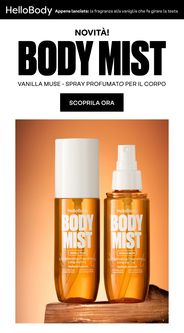 Body Mist banner offer
