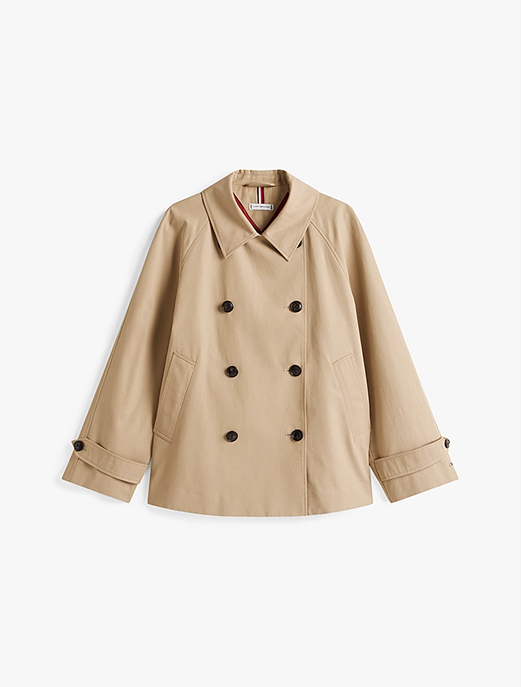 Trench corto idrorepellente