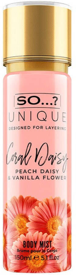 So Unique coral daisy body mist cocco e pesca 150ml