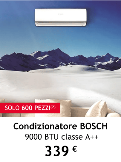 condizionatore BOSCH 9000 BTU classe A++