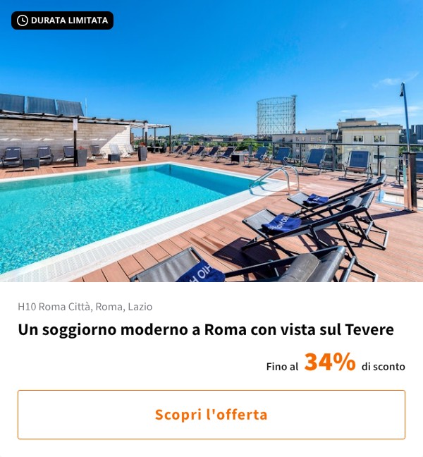 Un soggiorno moderno a Roma con vista sul Tevere