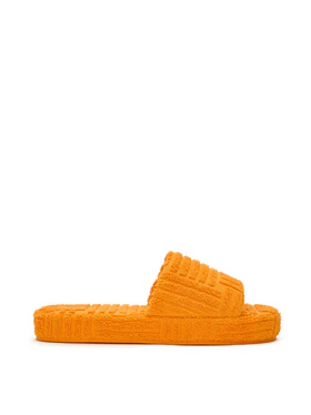 Sandali Slippers in Spugna Arancione Bottega Veneta
