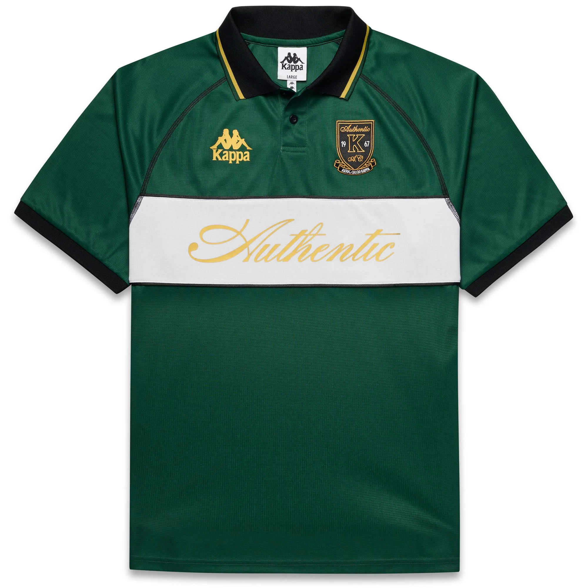 Image of AUTHENTIC    NORTON - Active Jerseys - Polo Shirt - Man - GREEN EDEN-WHITE