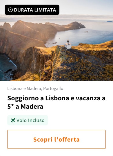Soggiorno a Lisbona e vacanza a 5* a Madera