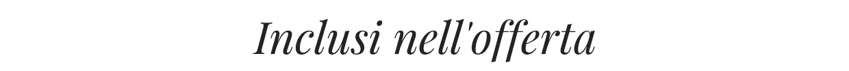 INCLUSI NELL'OFFERTA