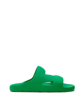Sandali Slippers Band in Gomma Verde Bottega Veneta