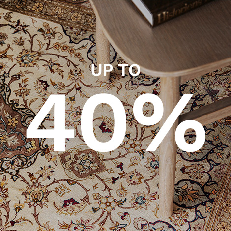 Up to 40% on light unique rugs