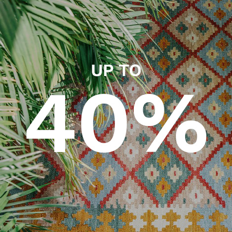 Up to 40% on kilim rugs