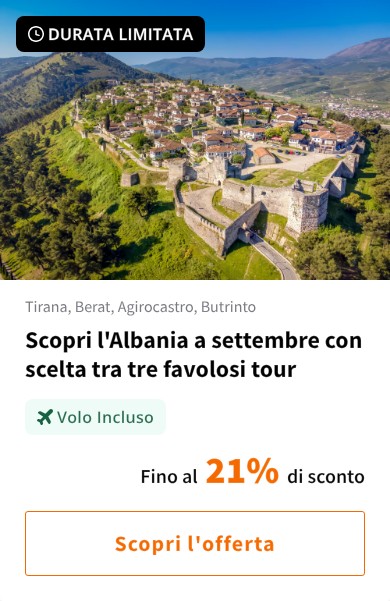 Scopri l&#x27;Albania a settembre con scelta tra tre favolosi tour