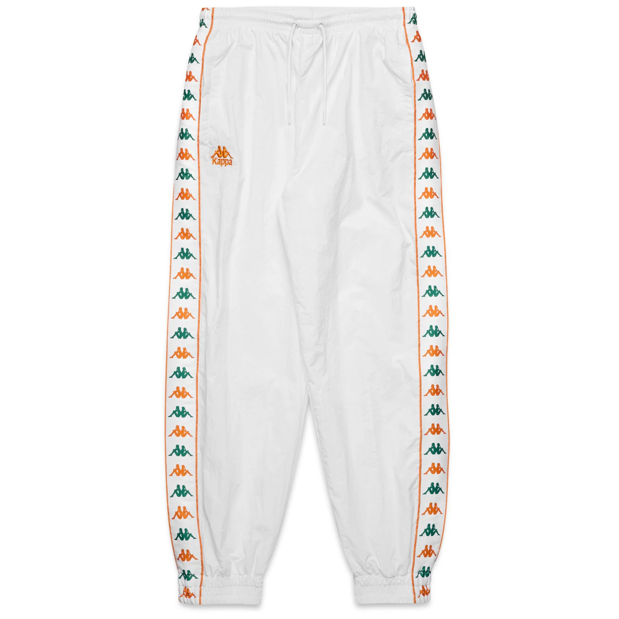 Image of 222 BANDA NELDO - Pants - Sport Trousers - Man - WHITE-GREEN TEE-ORANGE