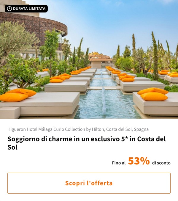 Soggiorno di charme in un esclusivo 5* in Costa del Sol