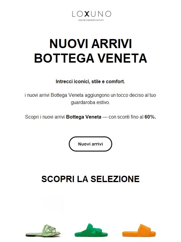 Nuovi arrivi Bottega Veneta: sconti fino al 60%