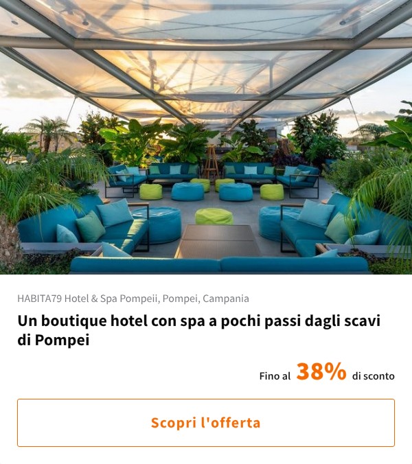 Un boutique hotel con spa a pochi passi dagli scavi di Pompei