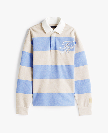 Polo rugby relaxed fit a righe