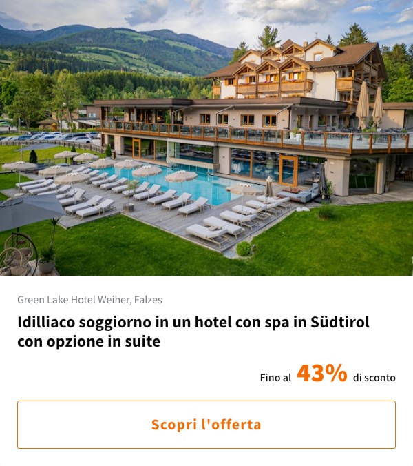 Idilliaco soggiorno in un hotel con spa in Südtirol con opzione in suite
