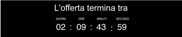 I saldi termineranno presto — Sconti fino al 50%