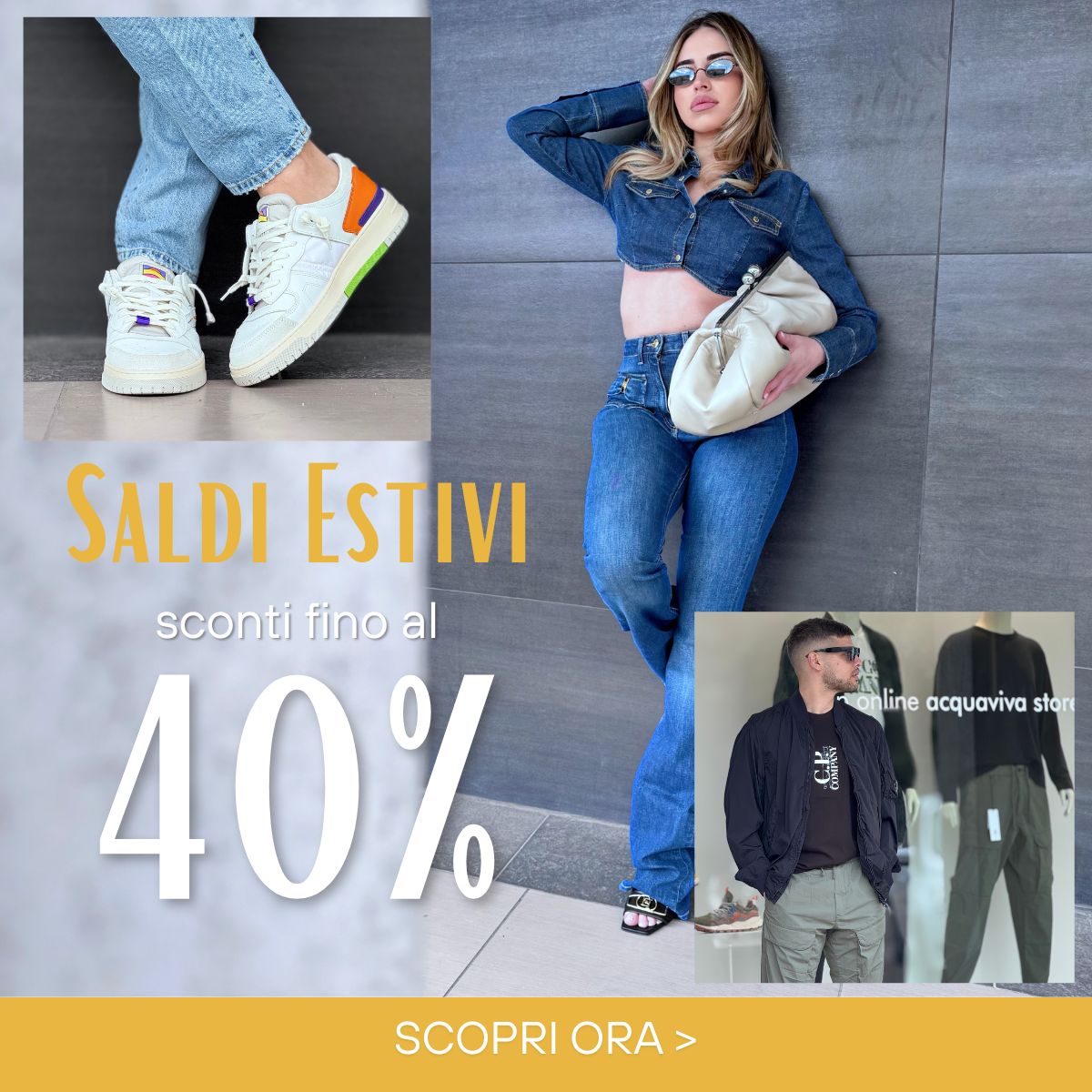 saldi estivi - sconti fino al 40%