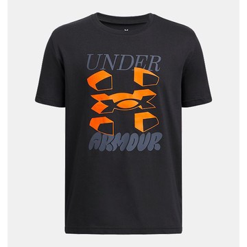 Maglia a maniche corte UA Split Big Logo da ragazzo