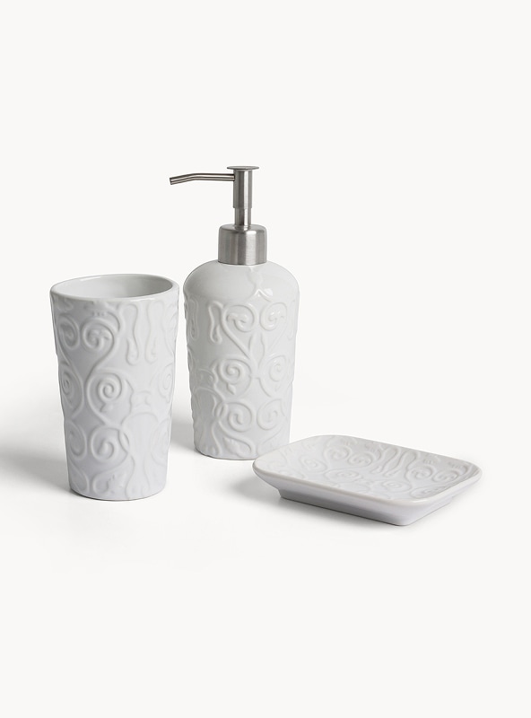 Set 3 accessori bagno