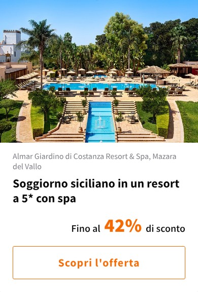 Soggiorno siciliano in un resort a 5* con spa