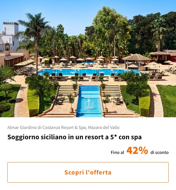 Soggiorno siciliano in un resort a 5* con spa