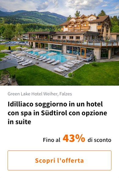 Idilliaco soggiorno in un hotel con spa in Südtirol con opzione in suite