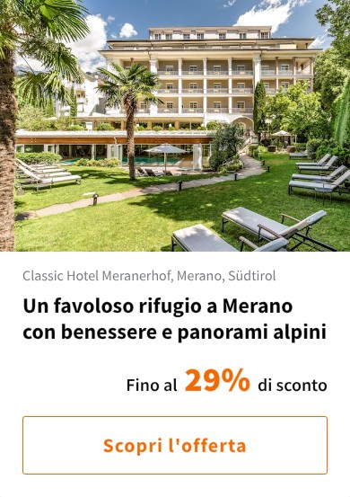 Un favoloso rifugio a Merano con benessere e panorami alpini